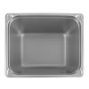Half-size 8-inch-deep Super Pan® heavy-duty stainless steel transport pan