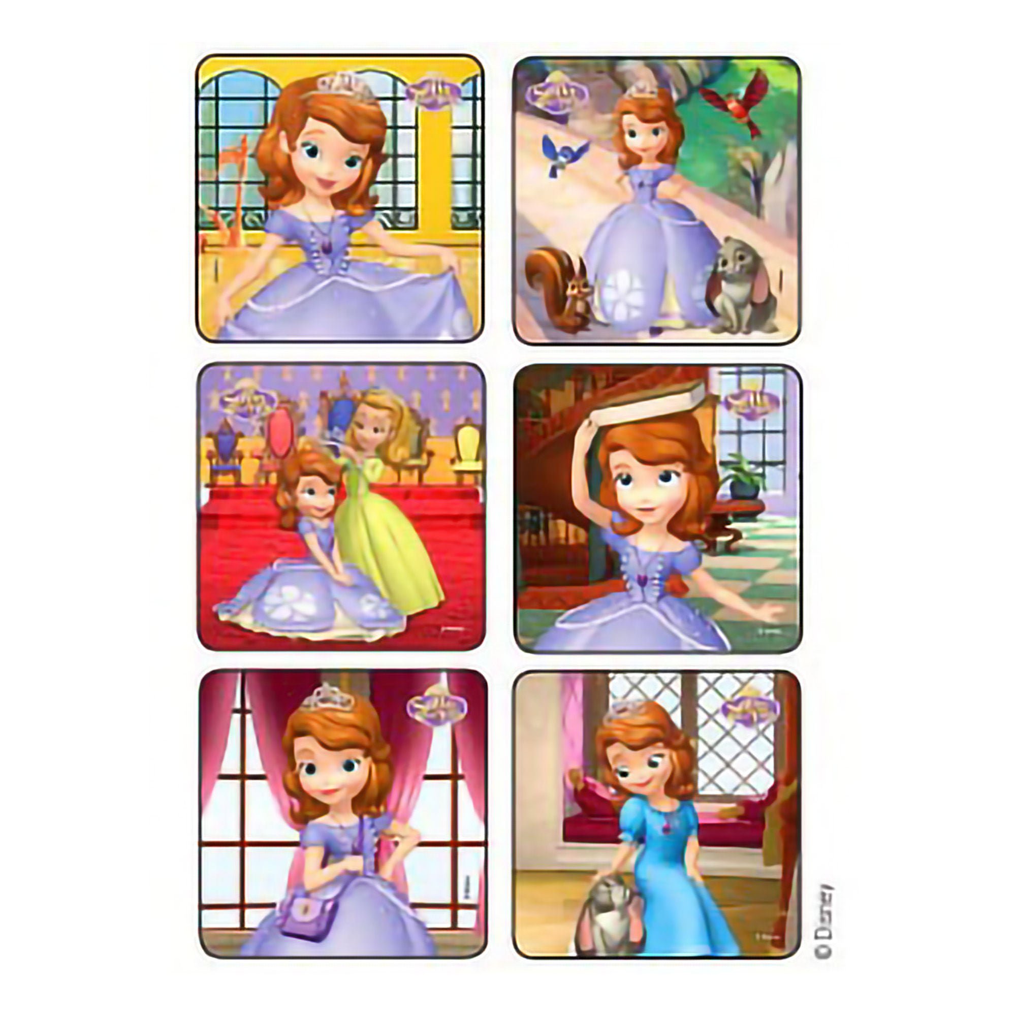 Sticker Disney® 75 per Pack Sofia the First Disney Princess 2-1/2 X 2-1/2 Inch