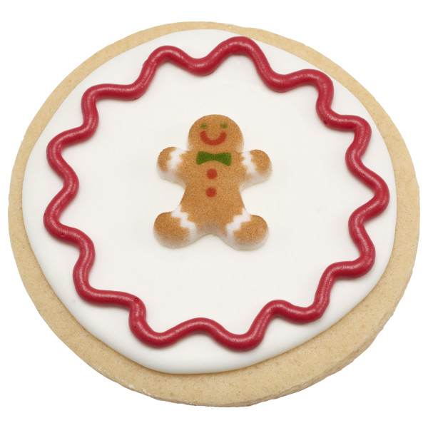 Gingerbread Man Assortment - Red 3 Free Dec-Ons® Decorations