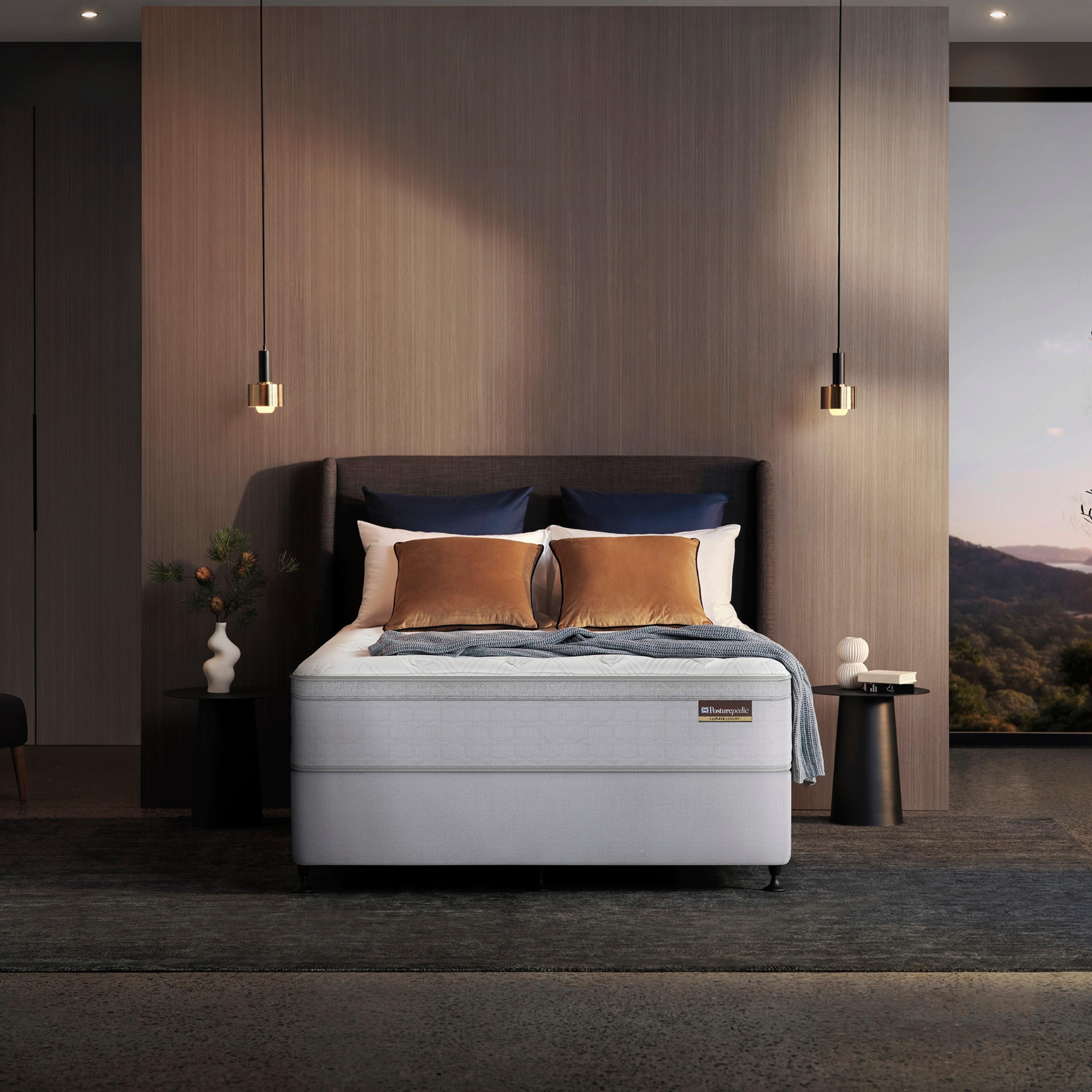 Lifestyle image of the Sealy Posturepedic Climate Luxury Glacier Mattress, Plush from Forty Winks