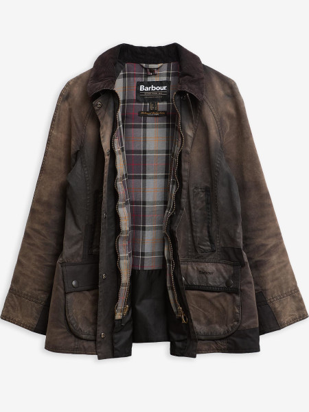 Barbour Re-Loved Beadnell Waxed Jacket - Size 12