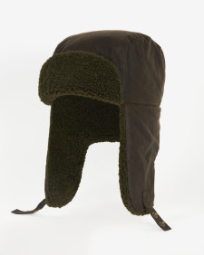 Morar Waxed Trapper Hat Olive
