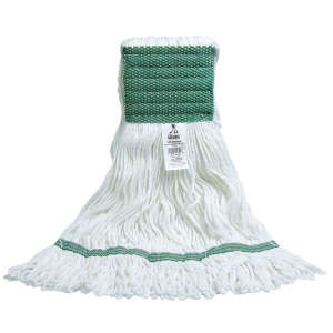 ABCO, Rayon Looped-End Wet Mop Head with 5" Headband, Large, White