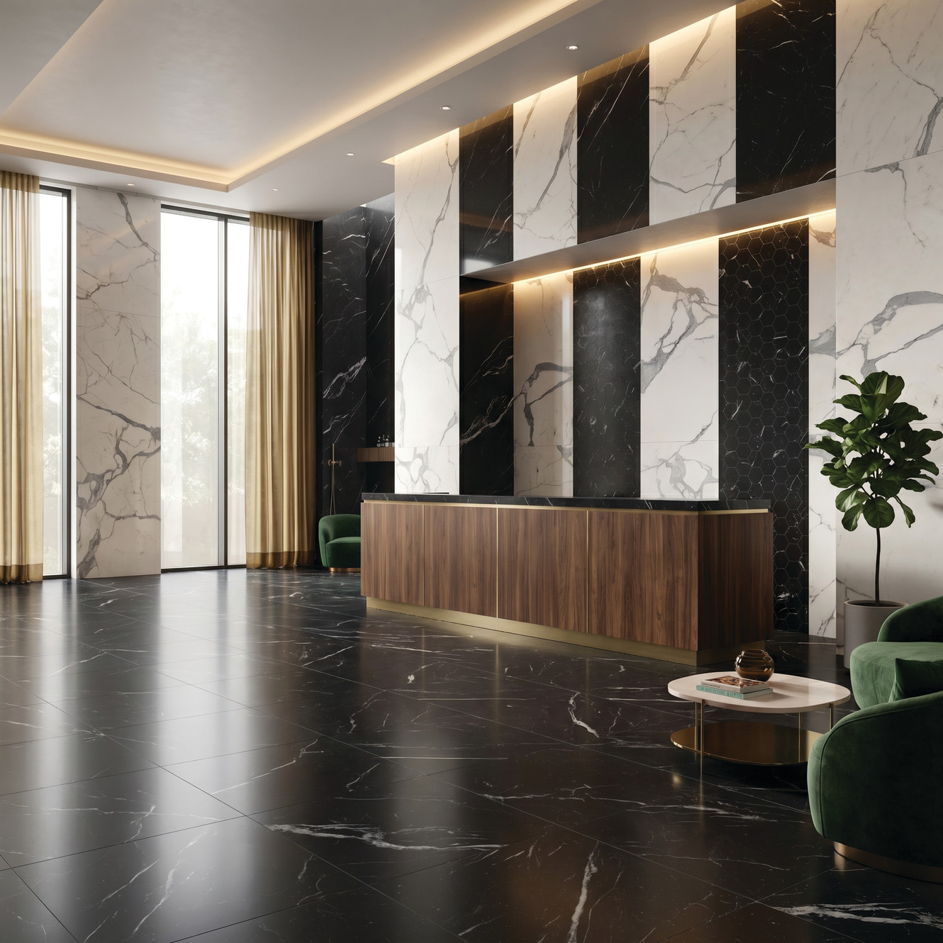 Lotus Black 48x48 White 48x110