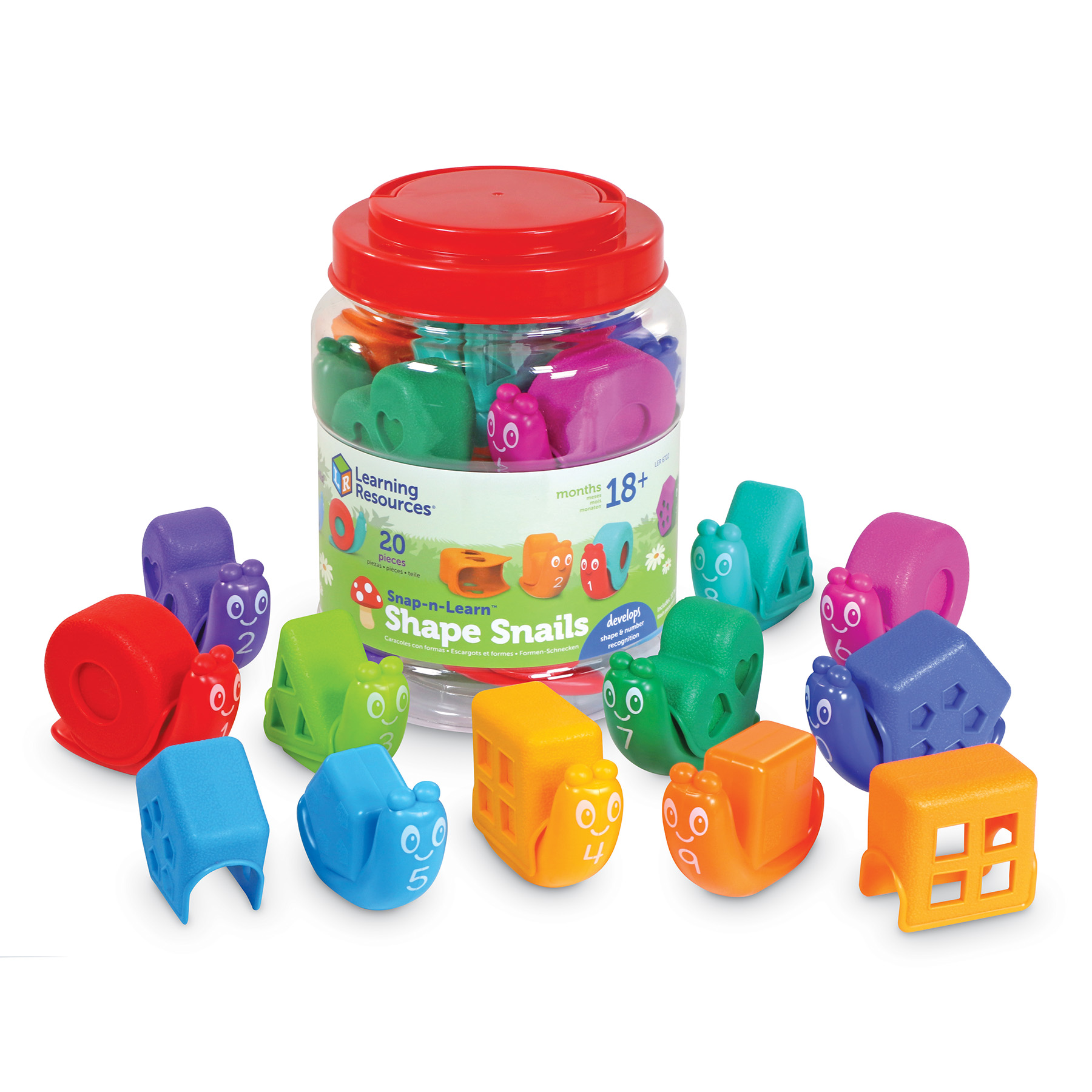 Learning Resources Snap-N-Learn Shape Snails