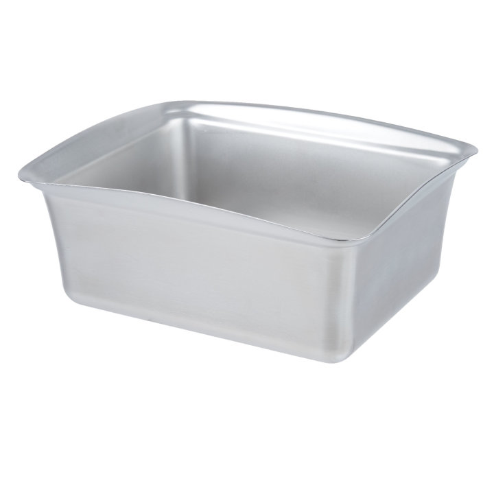 4.5-quart Miramar® contemporary stainless steel half-size food pan