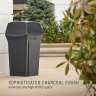 RUB843088BK, Rubbermaid Commercial,  Ranger Container with 2 Doors, 35 gal, Plastic, Black