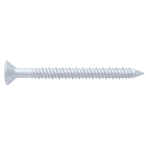 White Flat-Head Phillips Tapper Concrete Screw Anchor 3/16