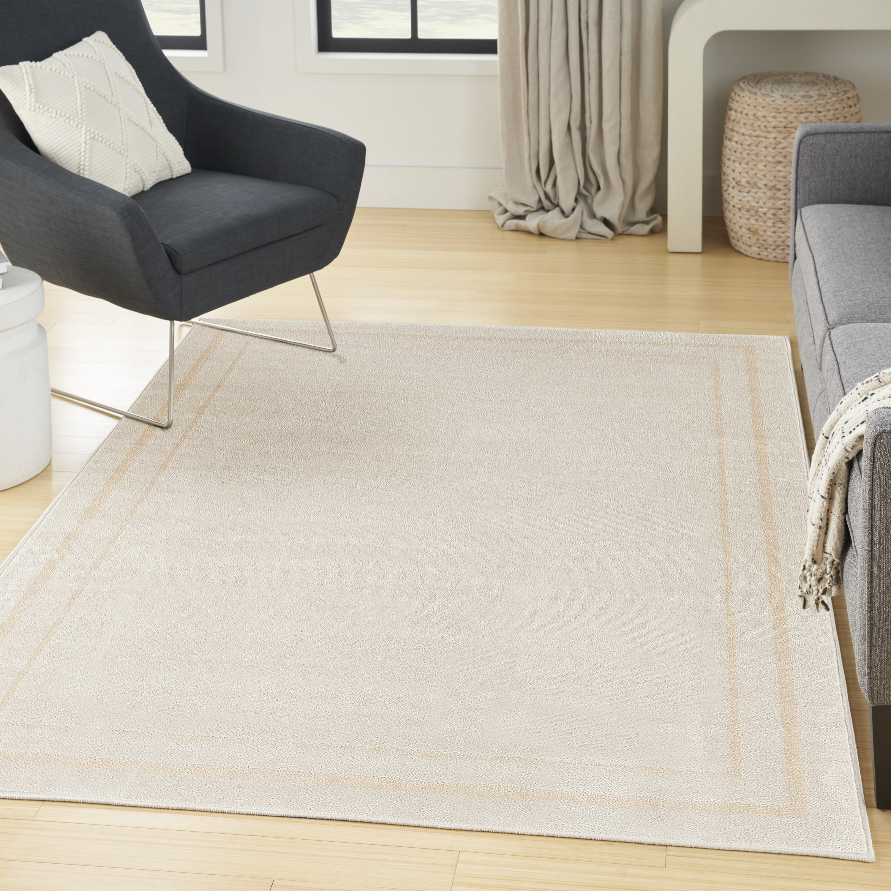 Nourison Nourison Essentials 5' x 7' Ivory Gold Contemporary Rug