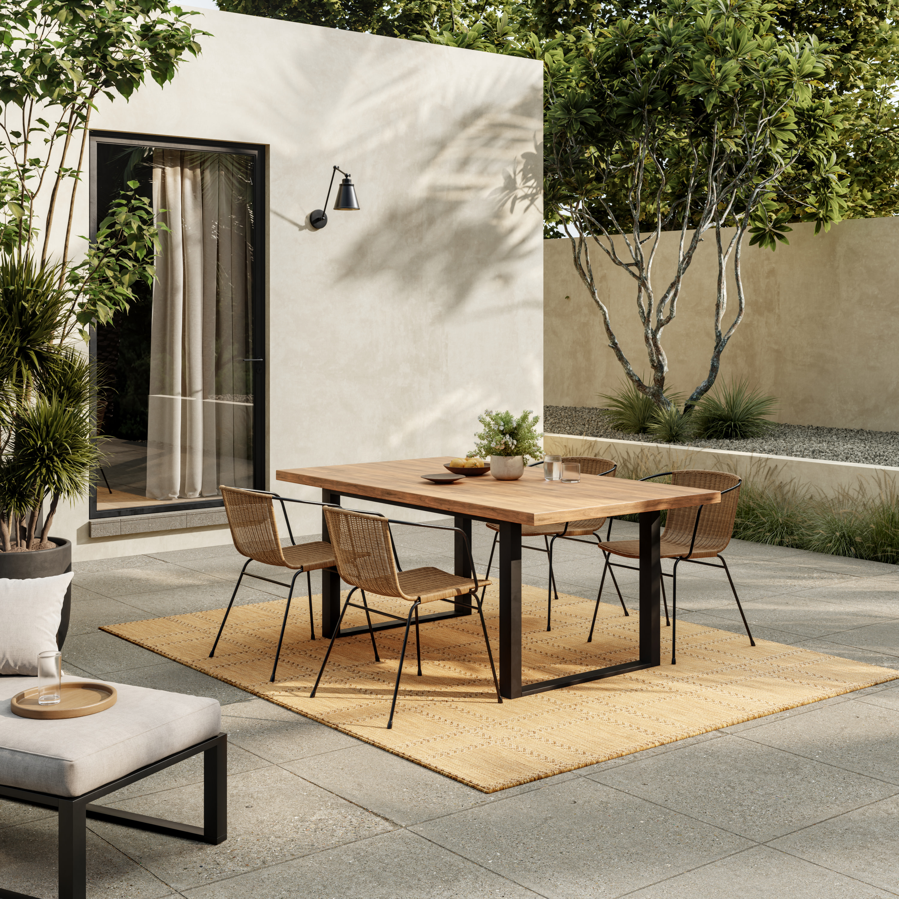 Nourison Horizon Indoor/Outdoor 6' x 9' Natural Modern Rug