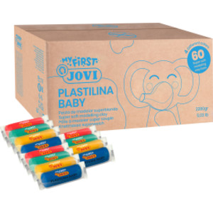 Plastilina Modeling Clay Baby School Pack, 60 Bars