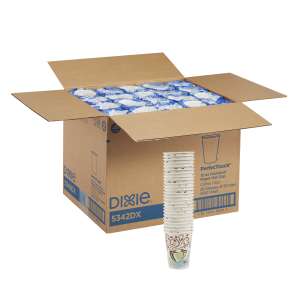 Dixie®, PerfecTouch® WiseSize™ 12 oz Insulated Paper Hot Coffee Cups, Multicolor