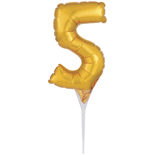 Inflatable Gold Numeral 5 Anagram® Cake Pic