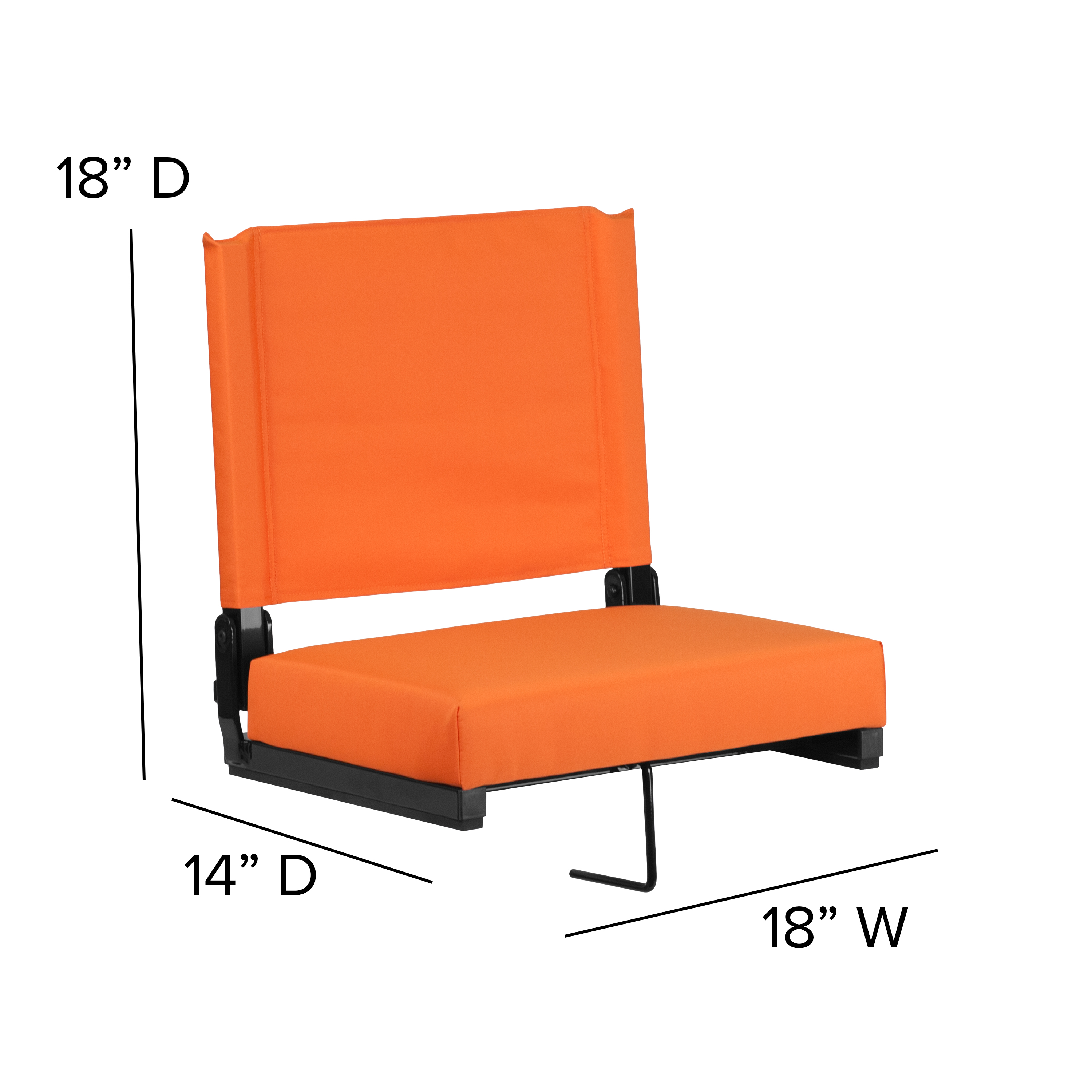 Juego de 2.500 lb. Silla de estadio ligera clasificada con asiento ultra acolchado, azul marino... - Imagen 136 de 175