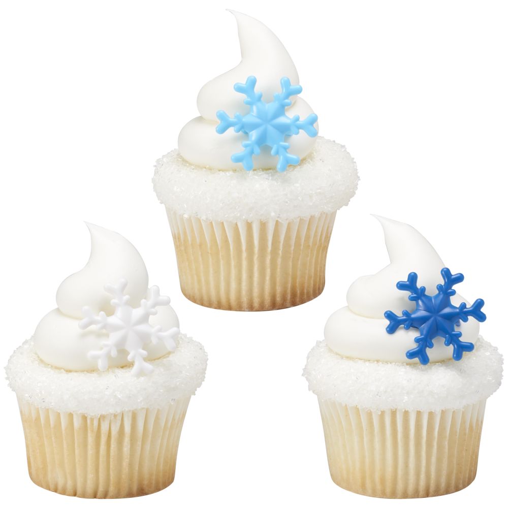 Image Cake Blue Snowflake