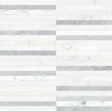 Waterjet Stone Mosaics Polar 1×6 Stacked Mosaic Honed