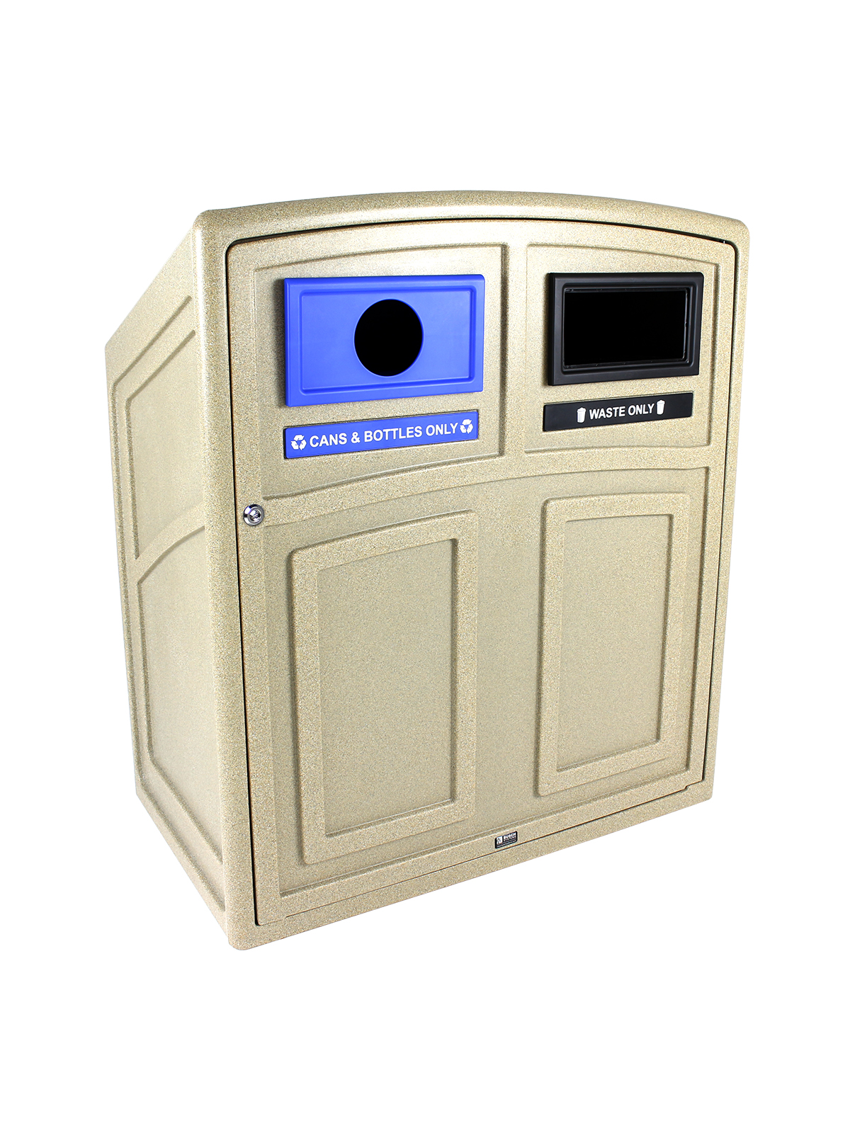 UPTOWN – Double – Kit – Cans & Bottles-Waste – Circle-Full – Sandstone