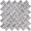 Nola Dark Grey 12×12 Basketweave Mosaic Polished