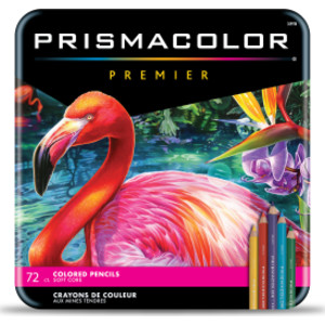 Premier Colored Pencils Tin, Soft Core, Assorted, 72 Count
