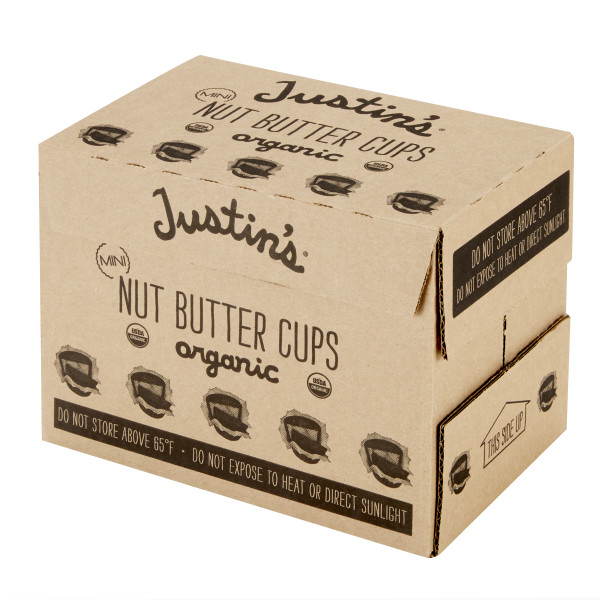 JUSTIN'S (r) Dark Chocolate Peanut Butter Mini Cup . C1RA - Front Right Closed Case (Hi Res)