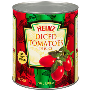 HEINZ tomates en dés sans sel ajouté – 6 x 2,84 L image