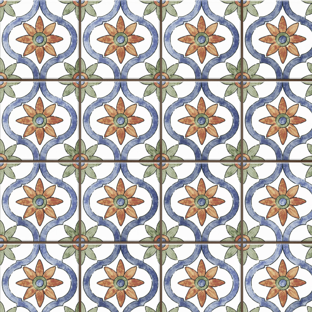 Sentier des Bourges 4-1/2 in. x 4-1/2 in. Porcelain Floor and Wall Tile