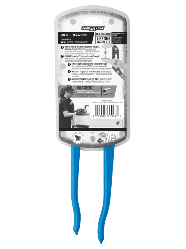 415 10-inch Smooth Jaw Tongue & Groove Pliers