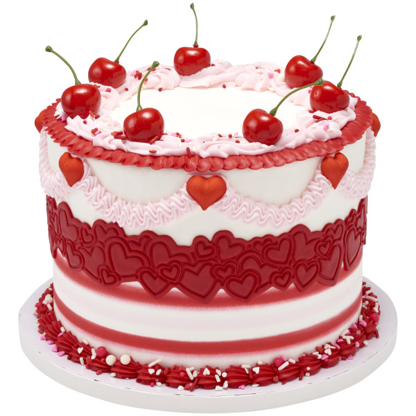 Heart Strips - Red 3 Free SugarStyle® Edible Decorations