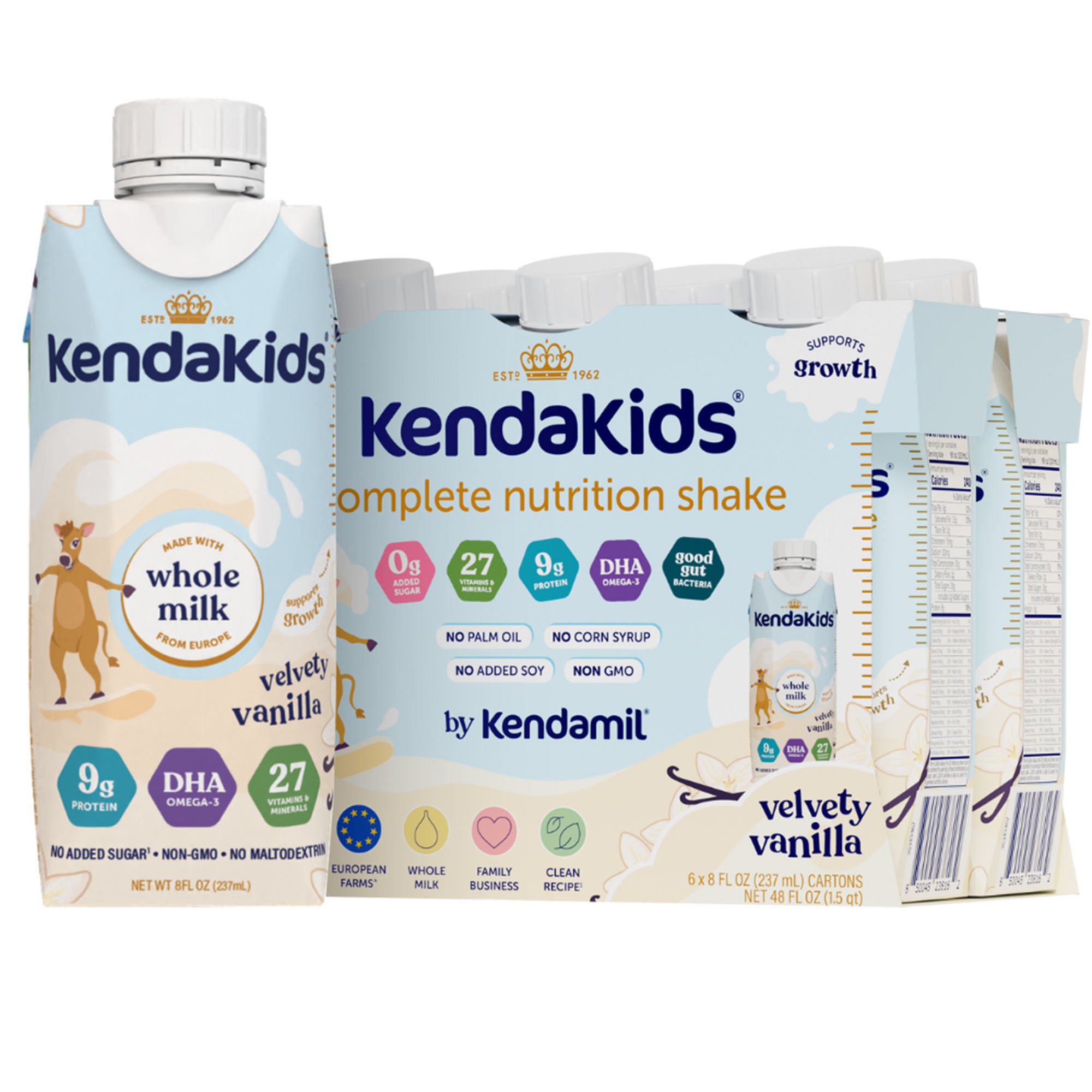 Kendal Nutricare USA LLC FORMULA, PEDIATRIC KENDAKIDS VANILLA 8 OZ (6/PK 4PK/CS)