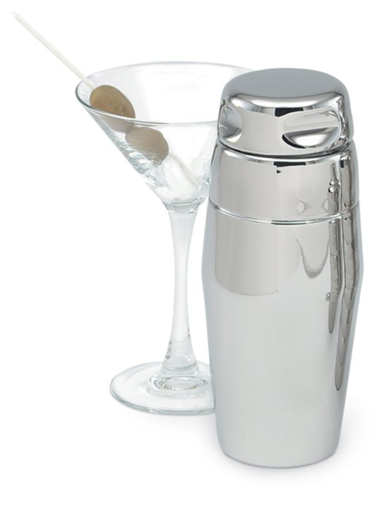 22-ounce stainless steel contemporary cocktail shaker