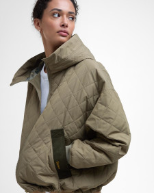 Maddy Quilted Jacket Dusky Green/Ancient