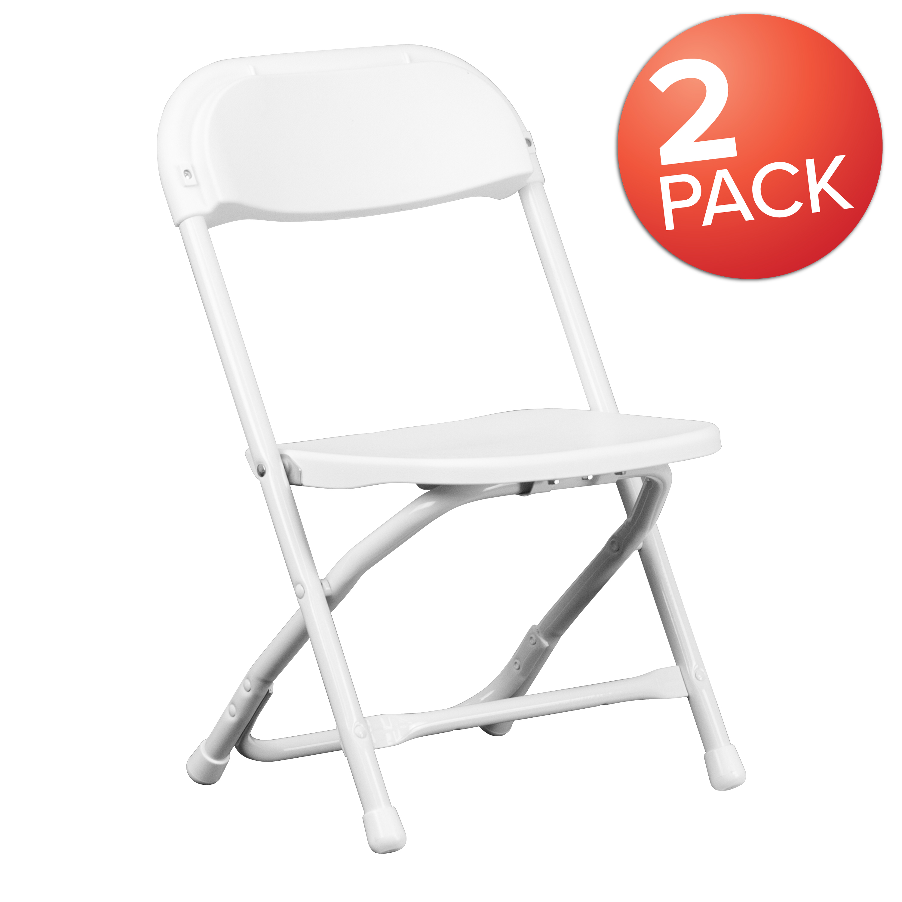 Pack de 2 sillas plegables de plástico blanco para niños - Imagen 39 de 63