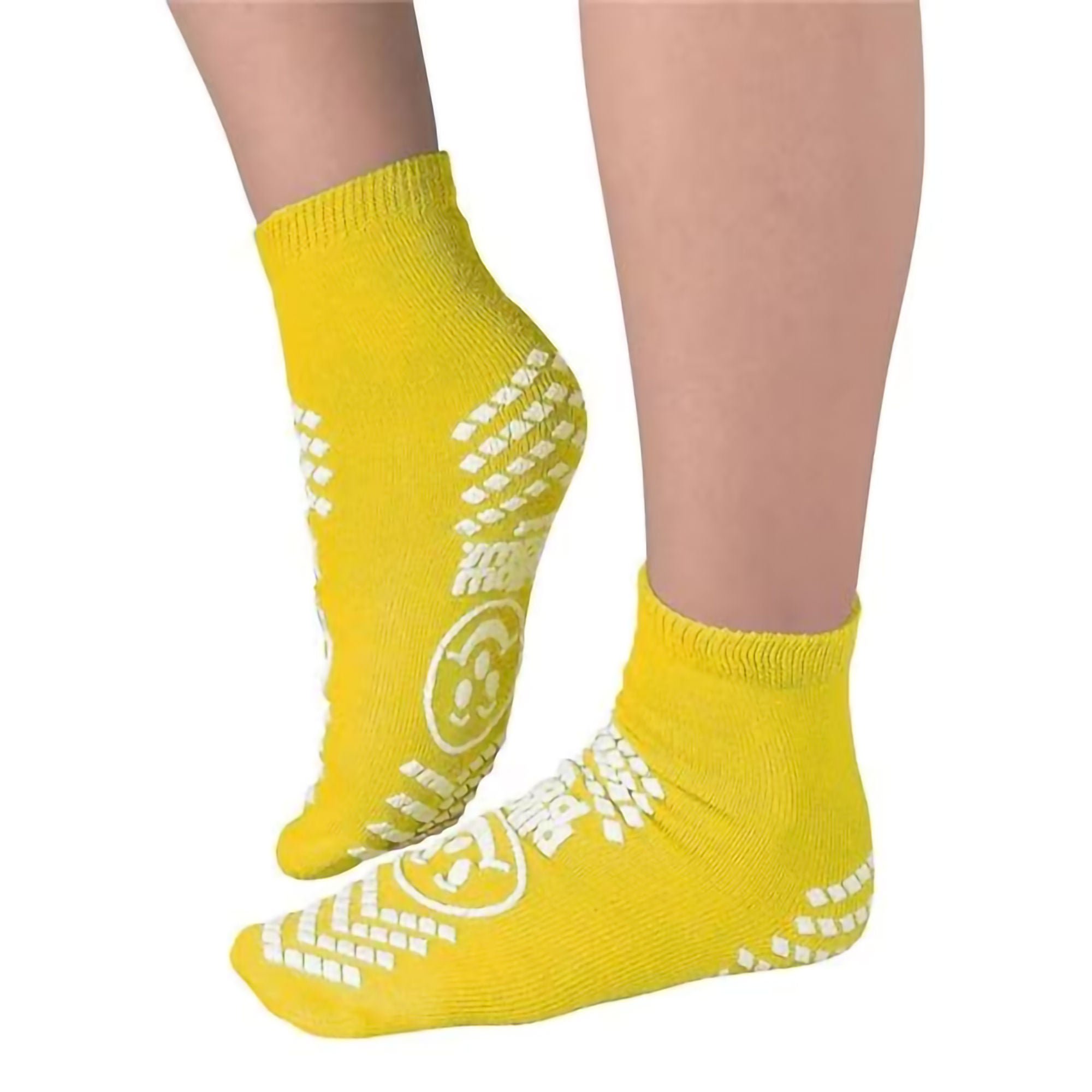 Pillow Paws® Risk Alert® Terries™ Slipper Socks, Yellow, 2X-Large