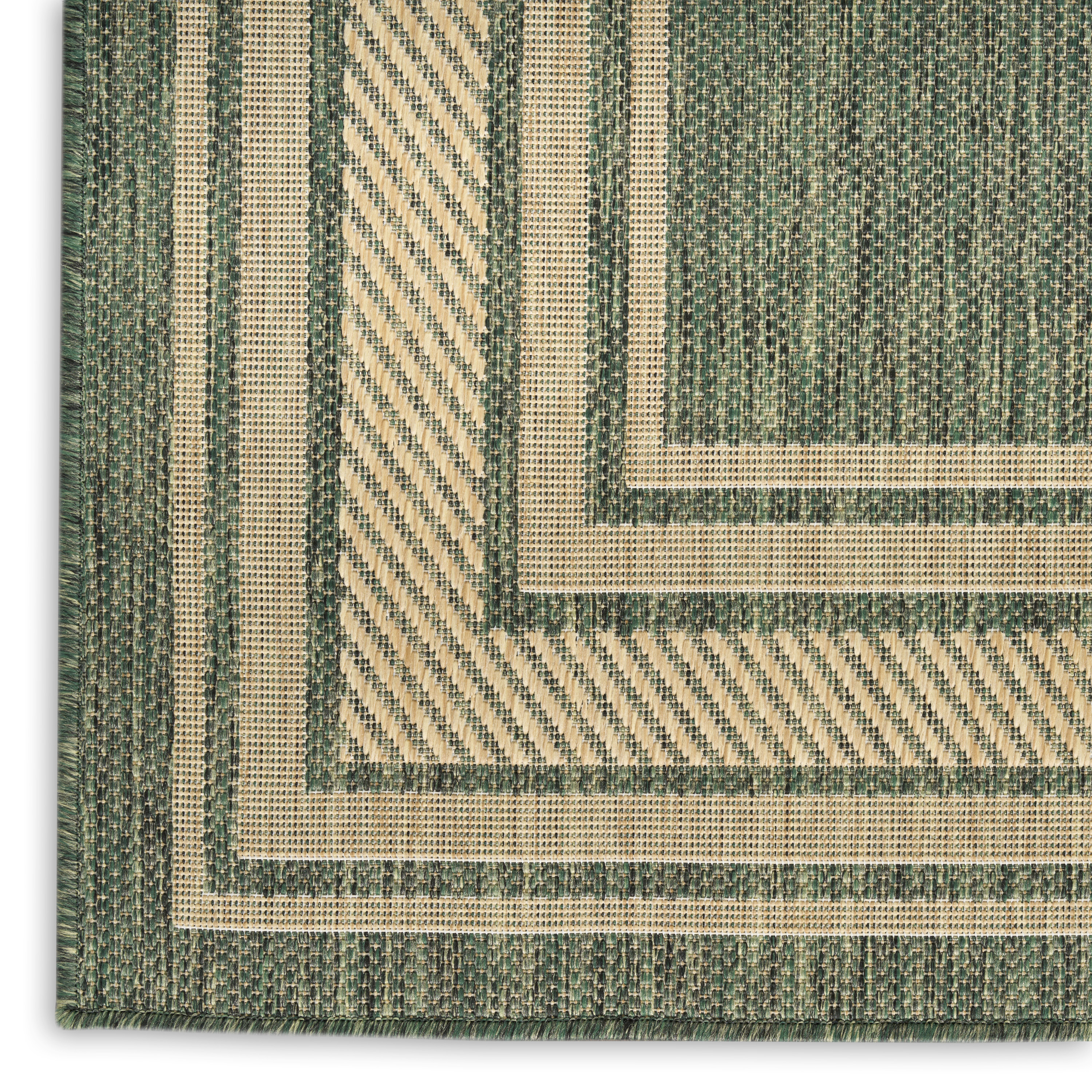 Nourison Horizon Indoor/Outdoor 8' x 10' Green Modern Rug