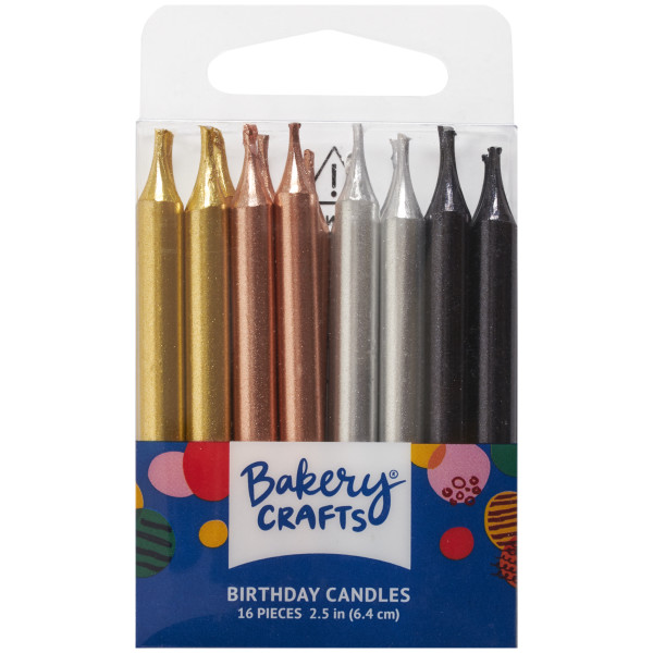 Metallic Smooth & Spiral Candles