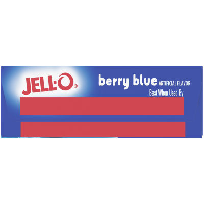 Jell-O Berry Blue Gelatin Dessert, 3 oz Box