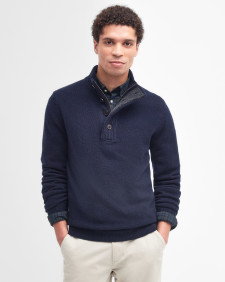 Essential Elbow Patch Jumper Classic Navy