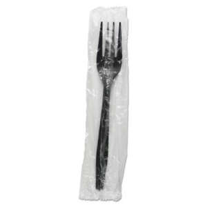 Boardwalk, Heavyweight Wrapped Polypropylene Cutlery, Fork, Black
