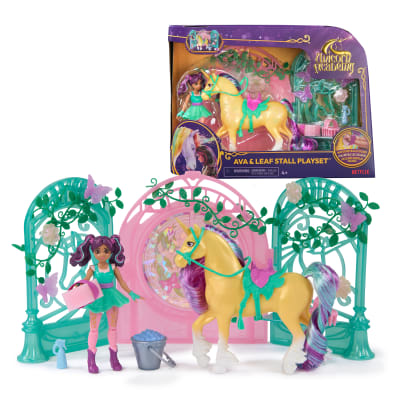 Unicorn Academy, Ava Doll & Color-Change Leaf Stall Playset