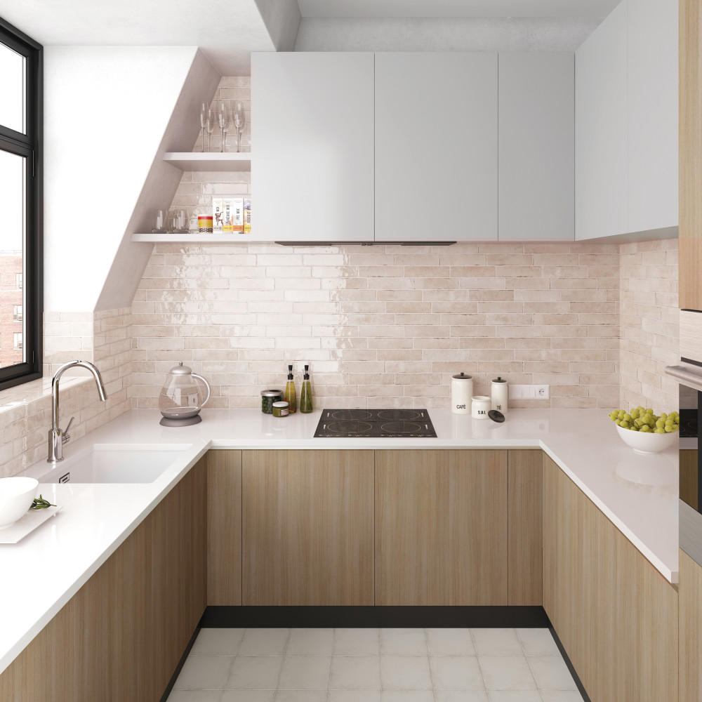 Tribeca Studio Oatmeal 2-3/8 in. x 9-5/8 in. Porcelain Wall Tile