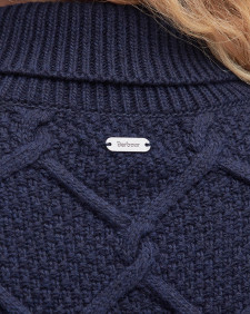 Burne Roll Neck Jumper Classic Navy