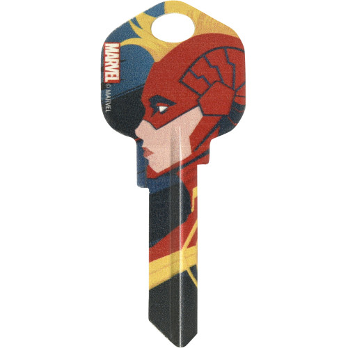 Marvel's Captain Marvel Profile Pic Kwikset 66/97 KW1/10 Key Blank