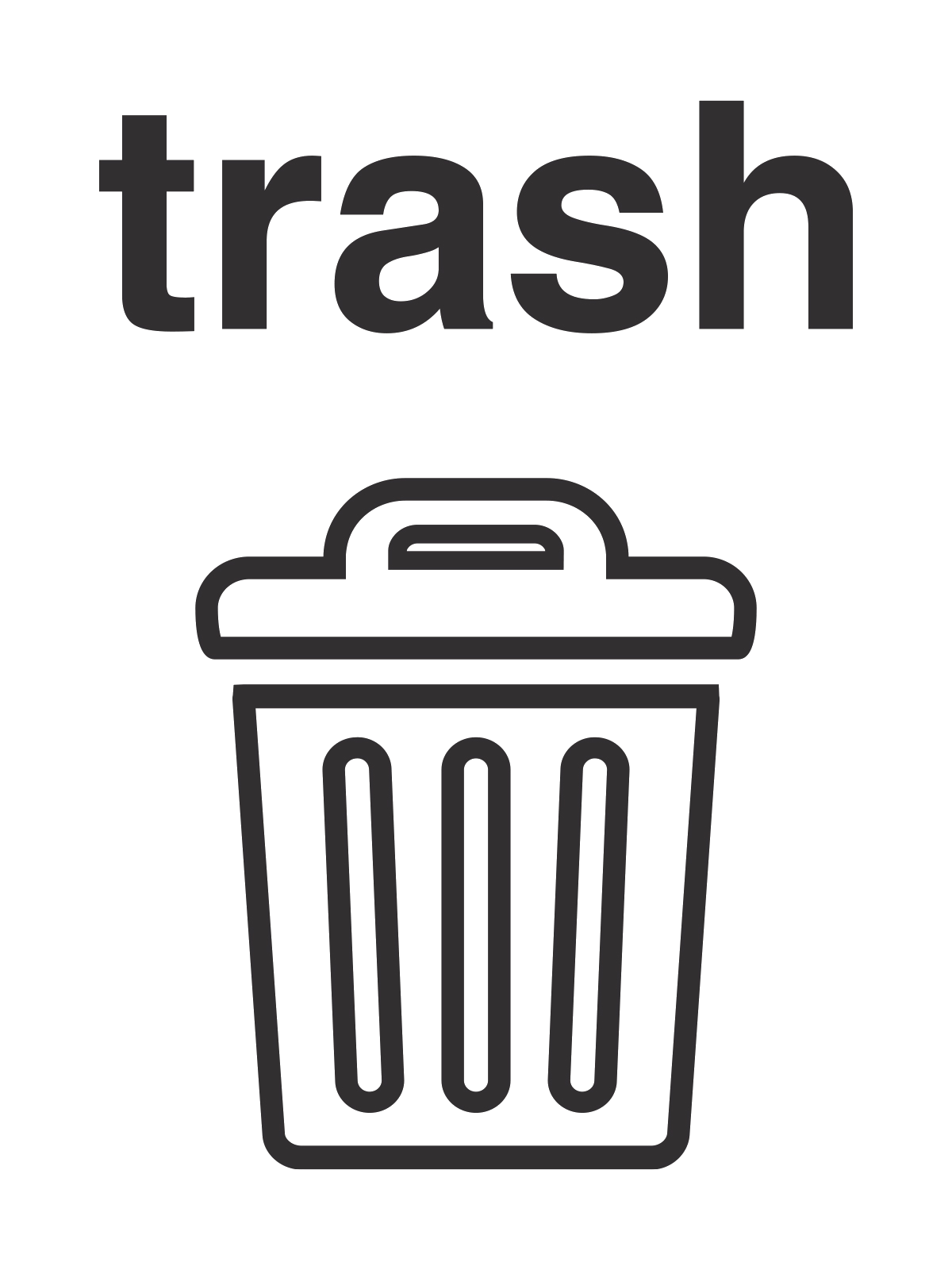 VANTAGE – Label – Trash – Black