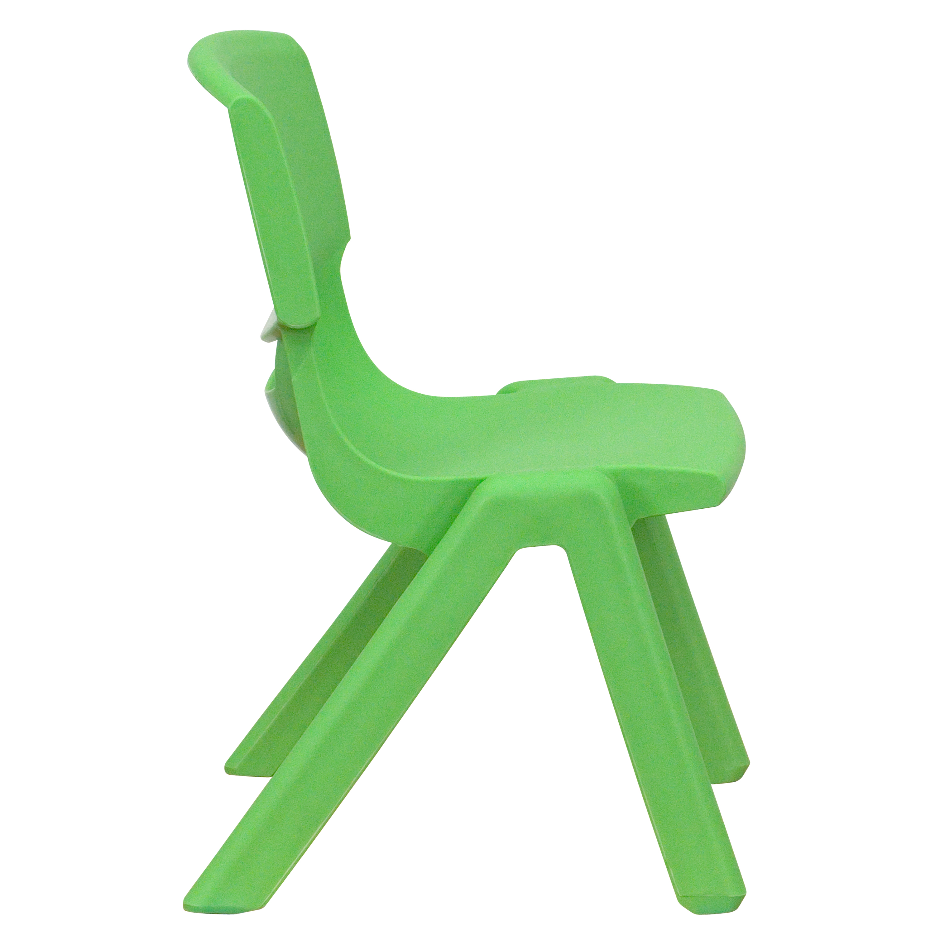 Pack de 4 sillas escolares apilables de plástico azul con asiento de 10,5" H, silla preescolar - Imagen 31 de 58