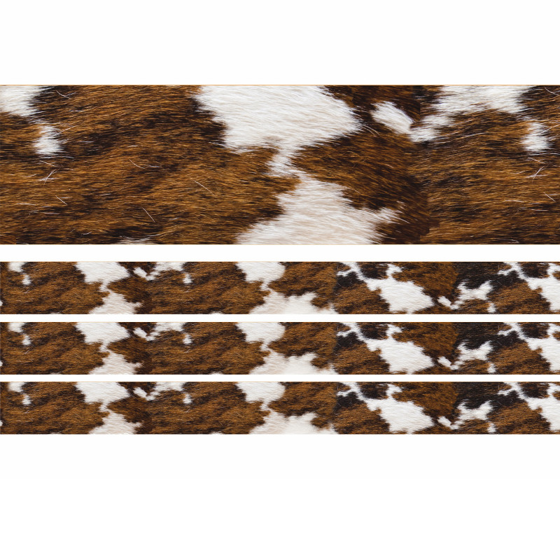 Cowhide Extra Wide Deco Trim, 37 Feet Per Pack, 3 Packs
