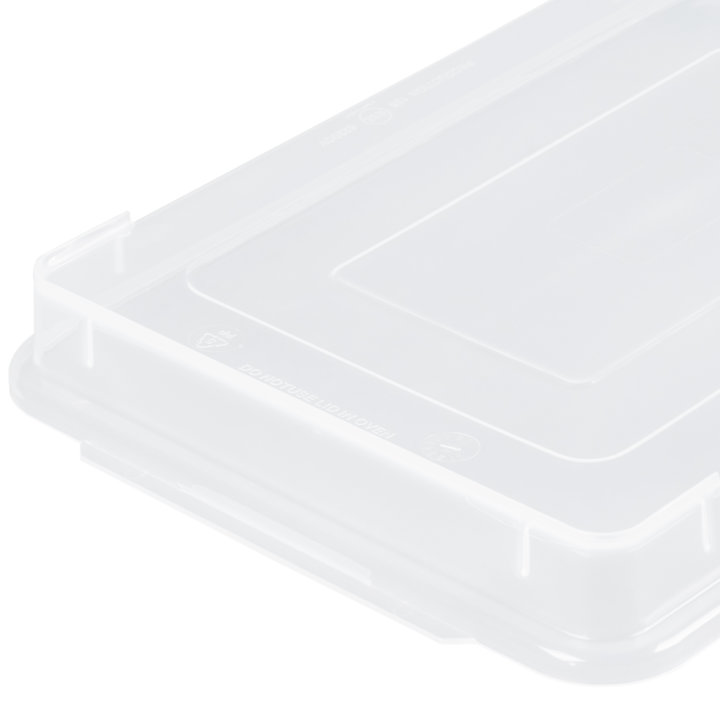 Quarter-size clear sheet pan cover