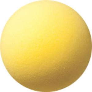 Uncoated Regular Density Foam Ball, 7", Yellow
