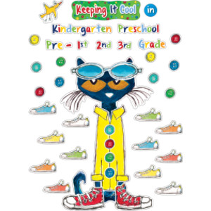 Pete the Cat&reg; Keeping It Cool In...Bulletin Board Set