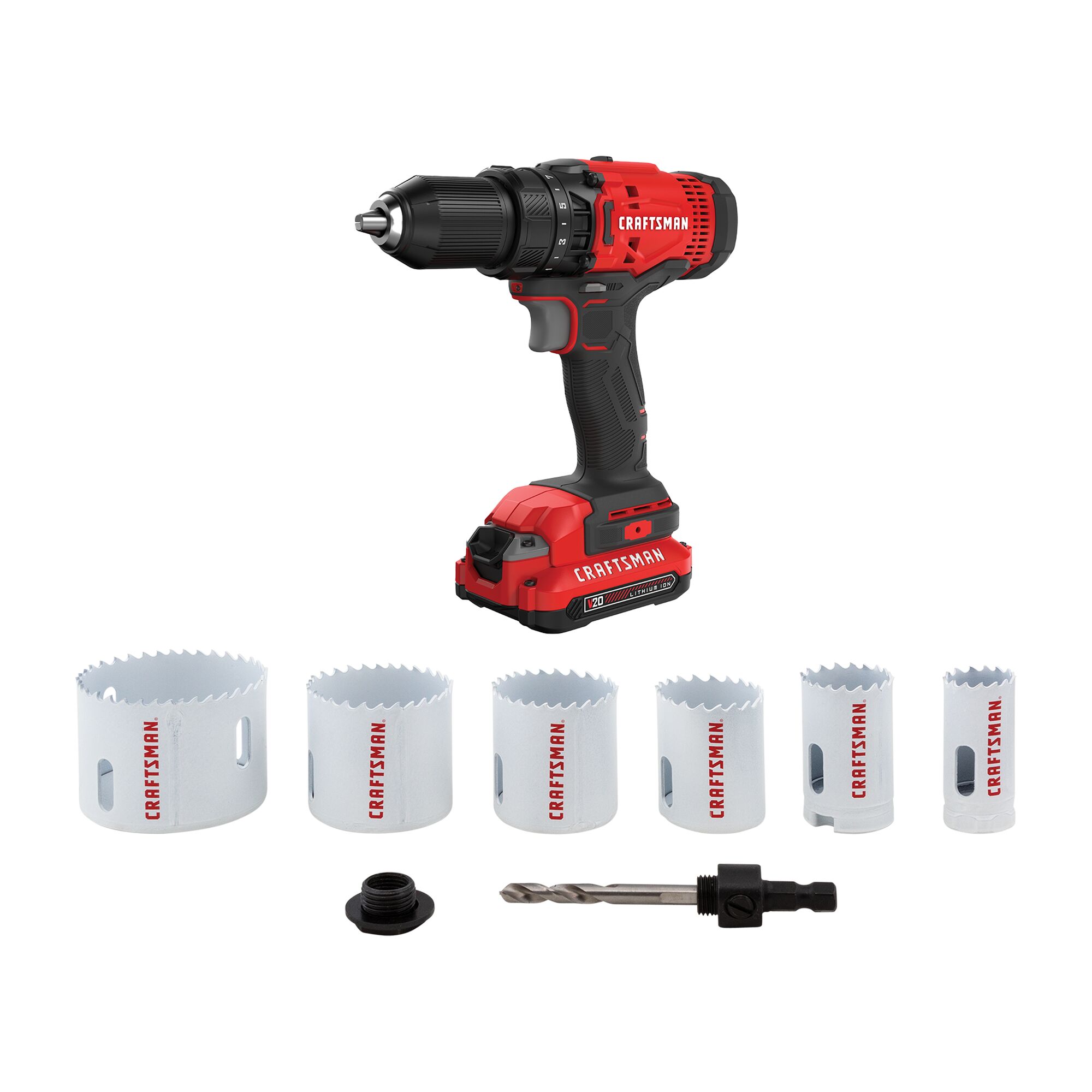 View of CRAFTSMAN Hole Saws family of products