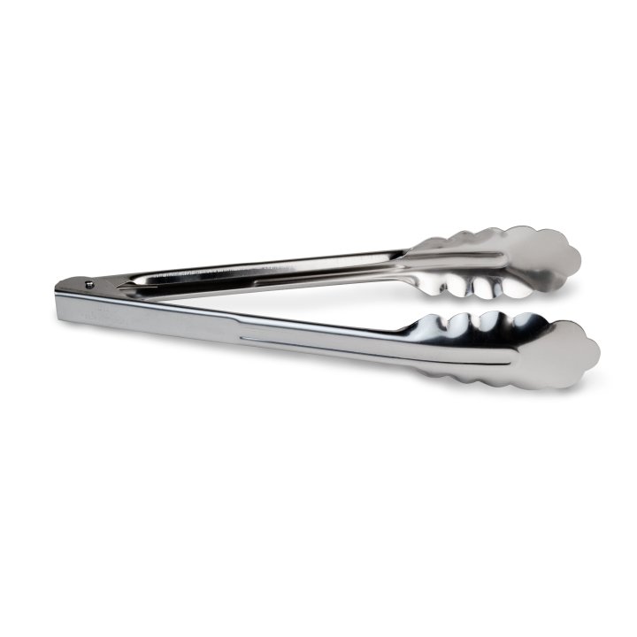 9 ½-inch economy stainless steel utility tongs